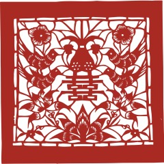 Chinese traditional paper cutting art elements set (27)