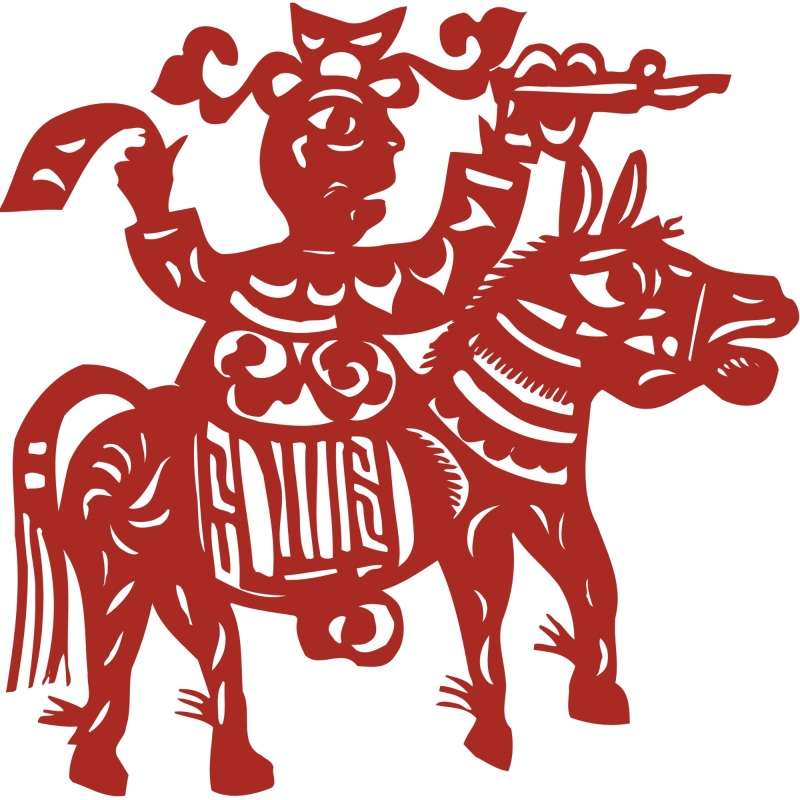 Chinese traditional paper cutting art elements set (15)