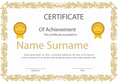 achievement certificate template (38)