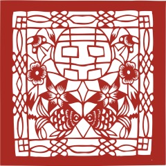 Chinese traditional paper cutting art elements set (21)