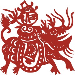 Chinese traditional paper cutting art elements set (46)
