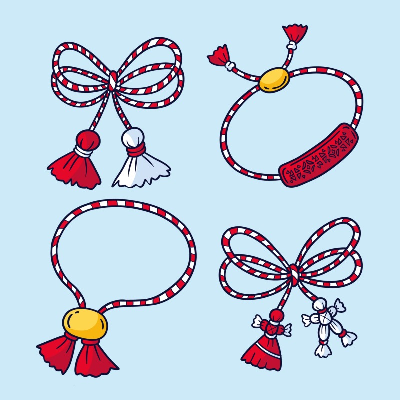 Chinese style traditional tassels art elements set (5)