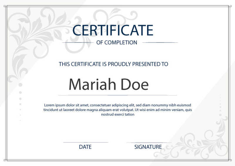 achievement certificate template (50)