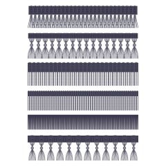 Chinese style traditional tassels art elements set (10)