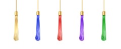 Chinese style traditional tassels art elements set (9)