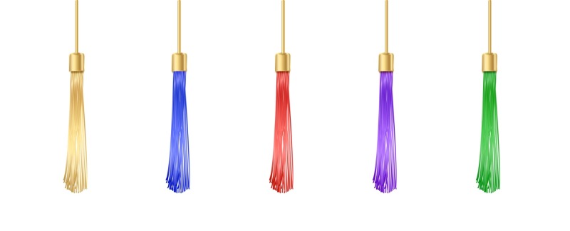 Chinese style traditional tassels art elements set (9)
