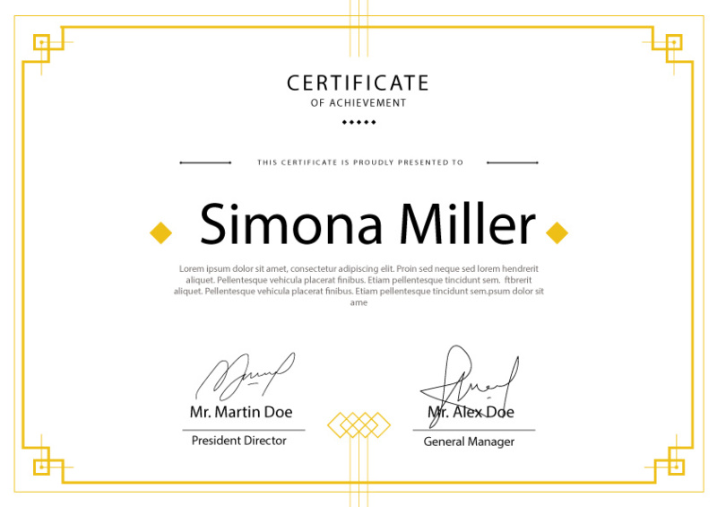 achievement certificate template (52)