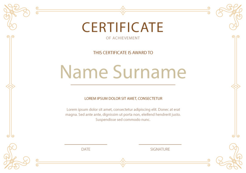 achievement certificate template (45)