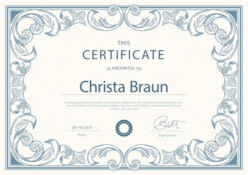 achievement certificate template (86)