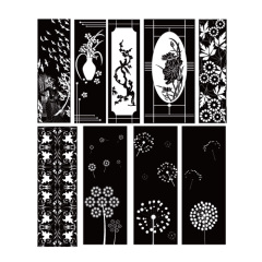 Chinese style hollow out screen template set (20)