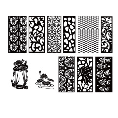 Chinese style hollow out screen template set (17)