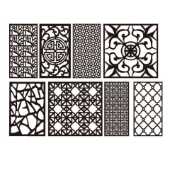 Chinese style hollow out screen template set (24)