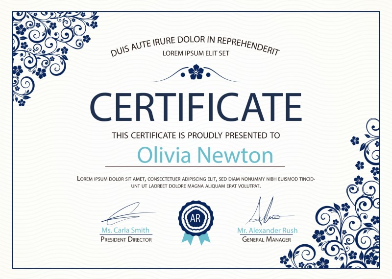 High quality certificate template pattern (66)