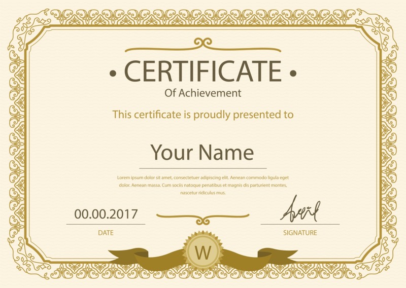 High quality certificate template pattern (157)