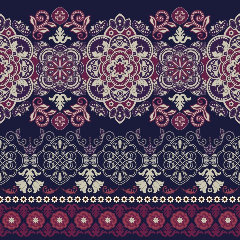 Indian style decorative pattern template (5)