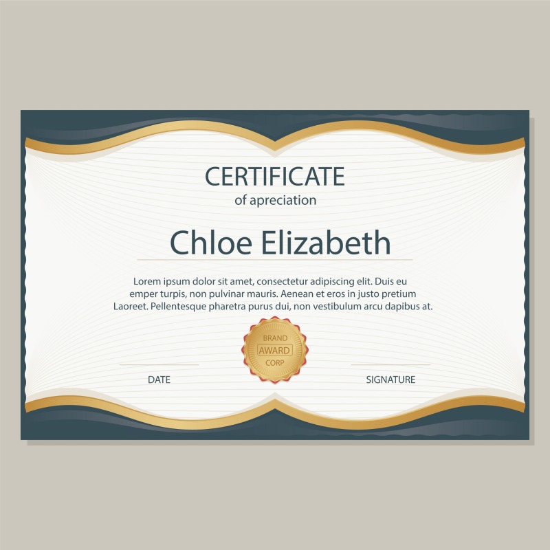 High quality certificate template pattern (127)