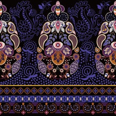 Indian style decorative pattern template (2)