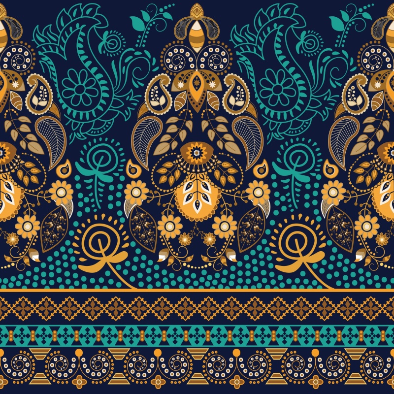 Indian style decorative pattern template (1)