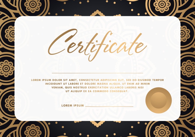 High quality certificate template pattern (135)