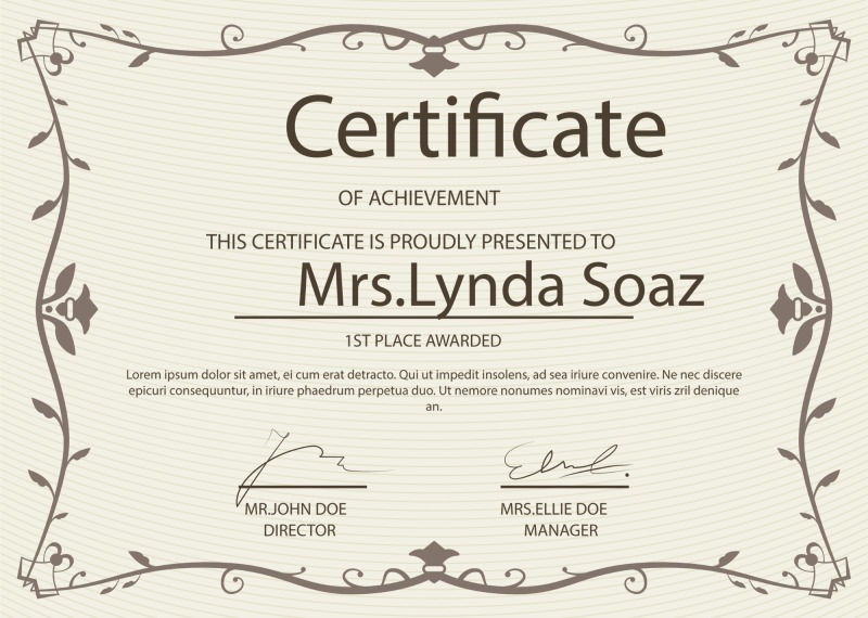 High quality certificate template pattern (109)