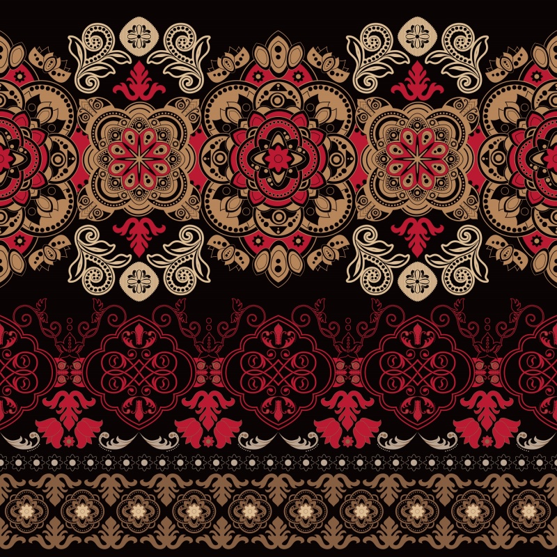 Indian style decorative pattern template (8)