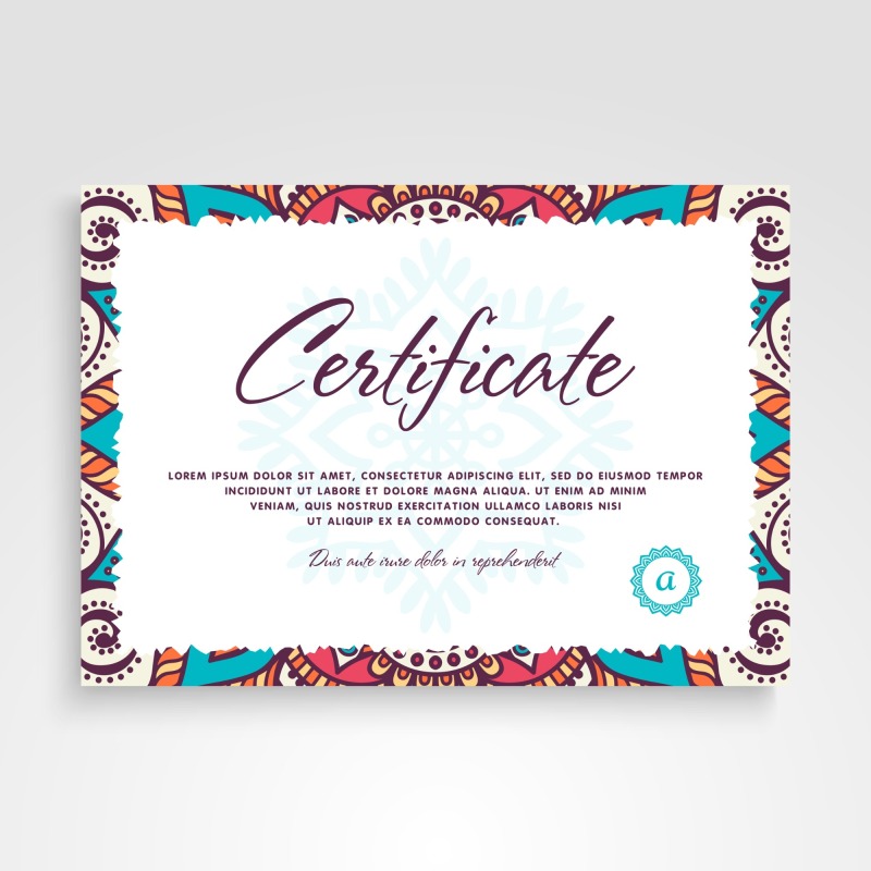 High quality certificate template pattern (154)