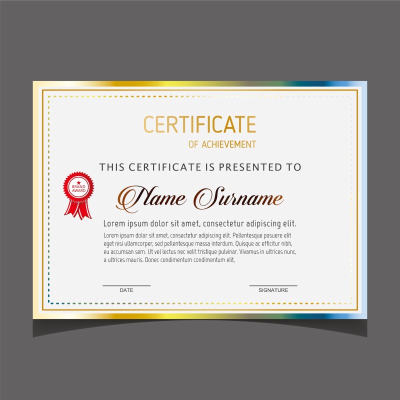 High quality certificate template pattern (156)