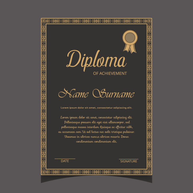 High quality certificate template pattern (176)