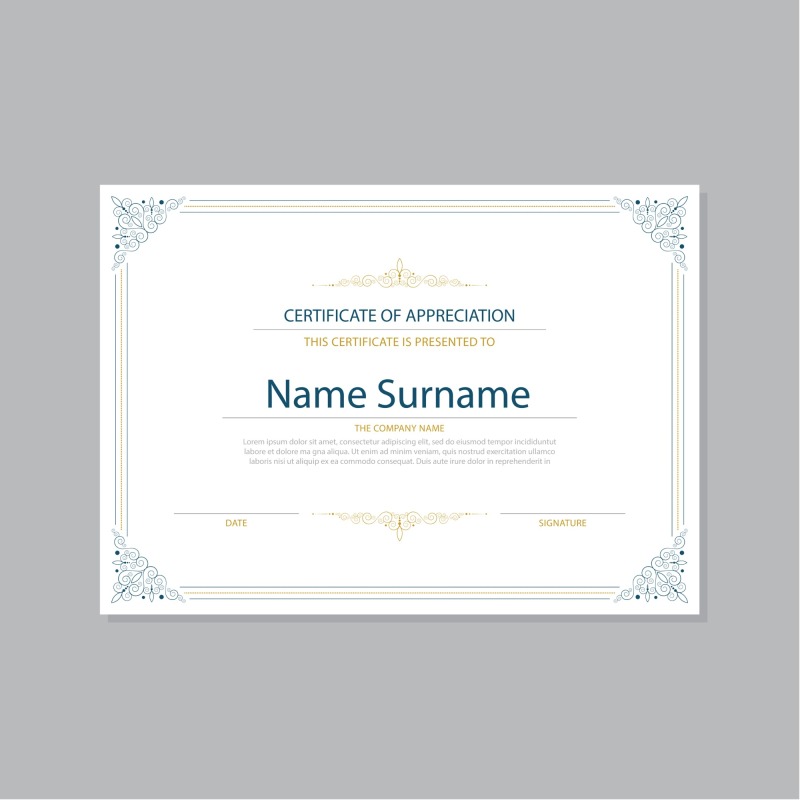High quality certificate template pattern (212)