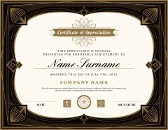 High quality certificate template pattern (204)