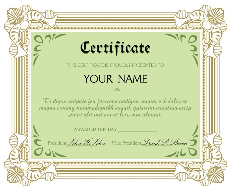 High quality certificate template pattern (247)