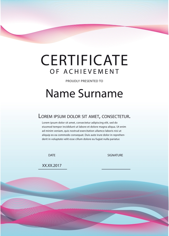 High quality certificate template pattern (202)