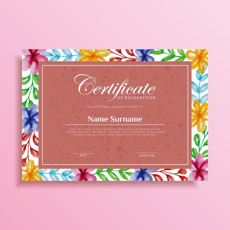 High quality certificate template pattern (235)