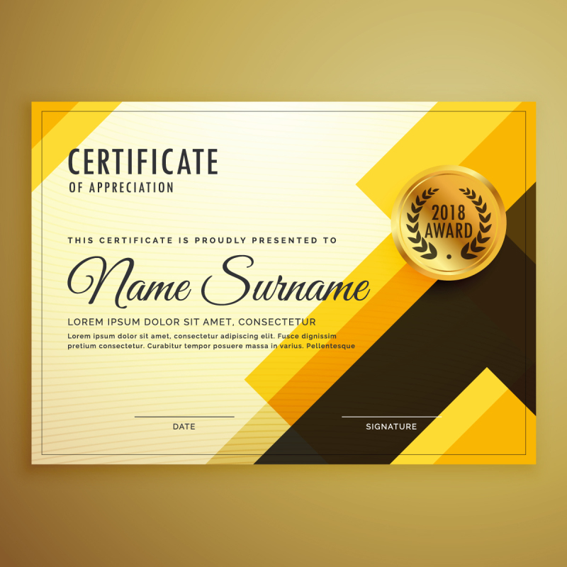 High quality certificate template pattern (230)