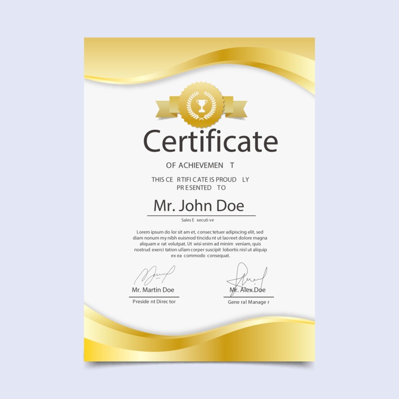 High quality certificate template pattern (190)