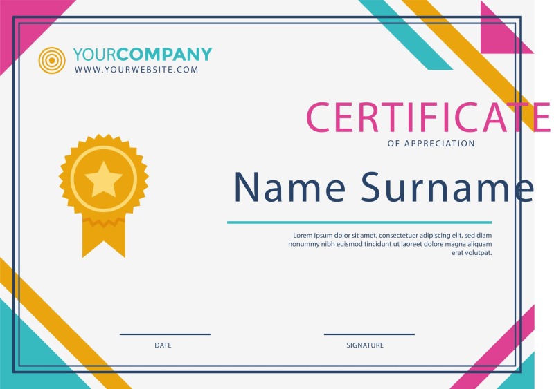 High quality certificate template pattern (224)