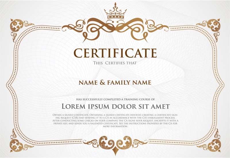 High quality certificate template pattern (241)