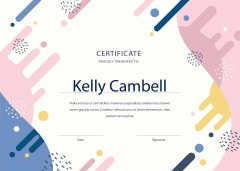 High quality certificate template pattern (312)