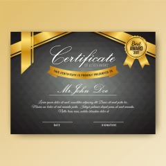 High quality certificate template pattern (265)
