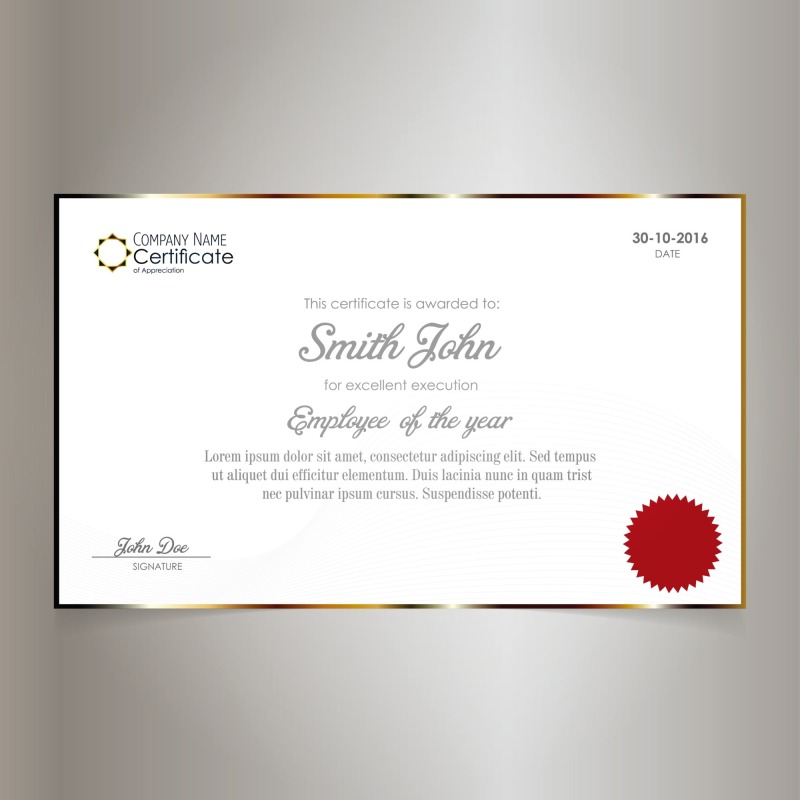 High quality certificate template pattern (308)