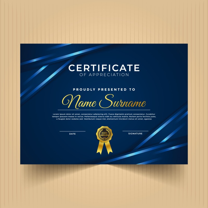 High quality certificate template pattern (264)