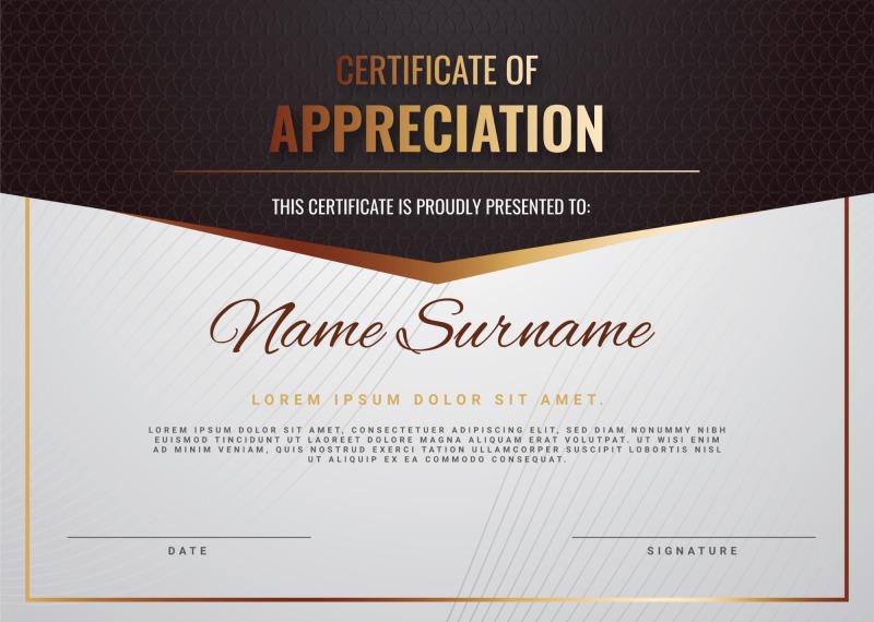 High quality certificate template pattern (301)