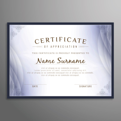 High quality certificate template pattern (303)