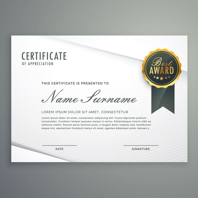 High quality certificate template pattern (304)