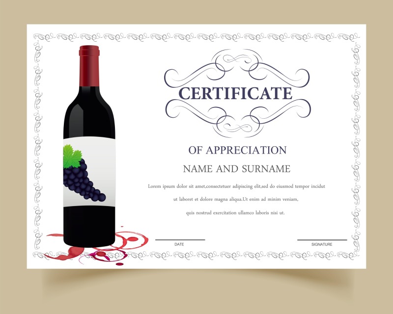 High quality certificate template pattern (313)