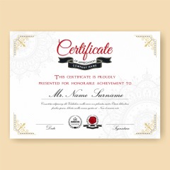 High quality certificate template pattern (266)