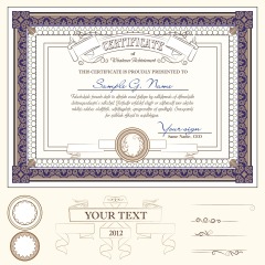 High quality certificate template pattern (314)
