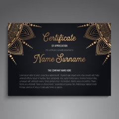 High quality certificate template pattern (330)