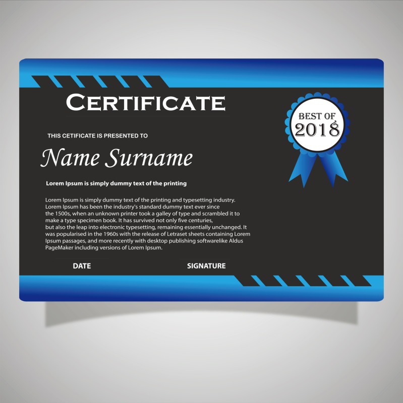 High quality certificate template pattern (329)