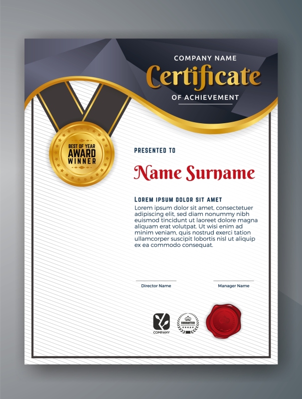 High quality certificate template pattern (321)